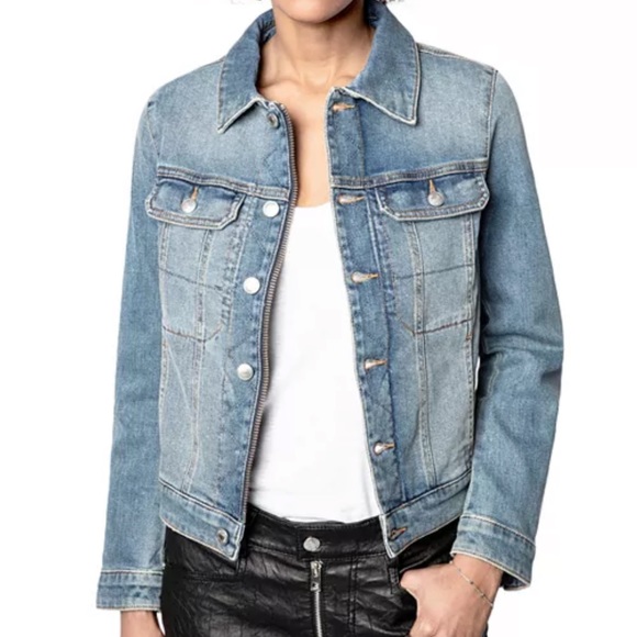 Zadig & Voltaire Jackets & Blazers - $448 Zadig & Voltaire Kioky Denim Skull Strass Jacket S Small Embellished Jean